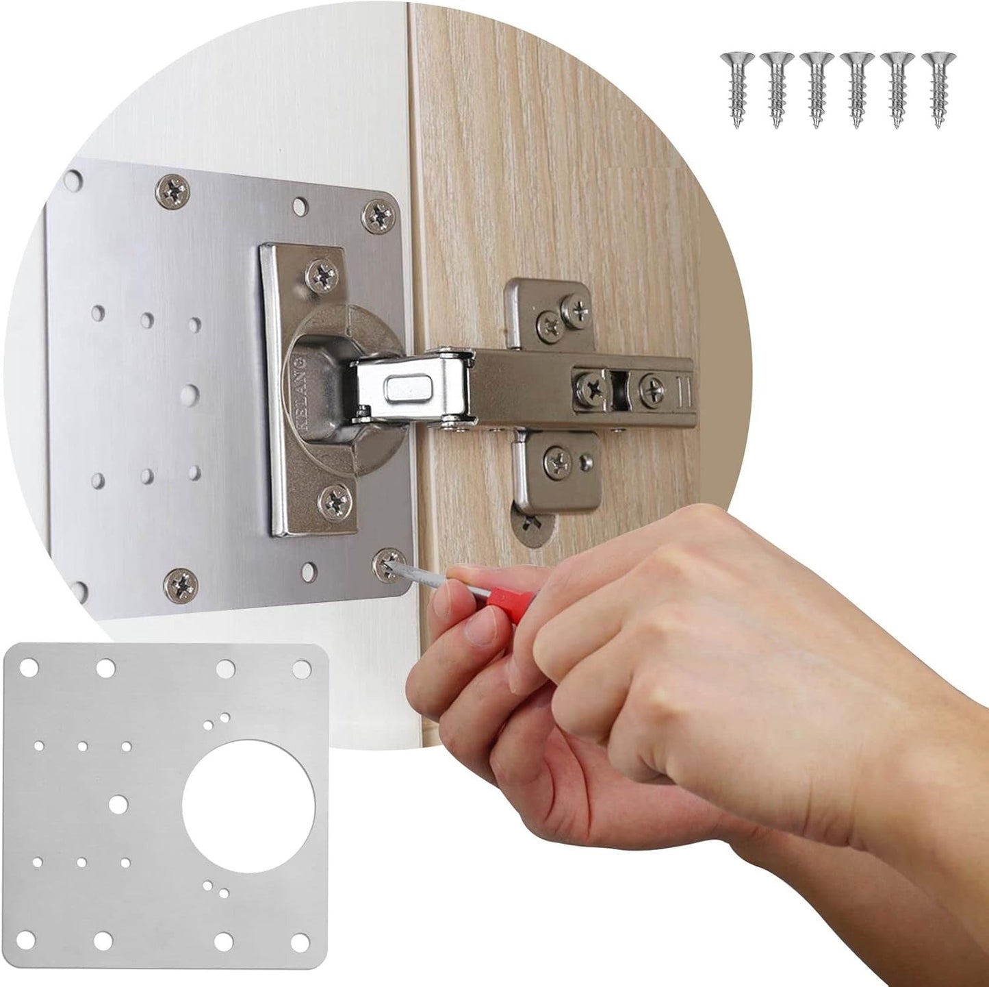 FixiPlate Pro™ – Kit de réparation invisible pour charnières
