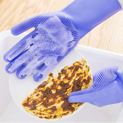 AquaGrip™ Gants de Nettoyage Silicone Multifonction
