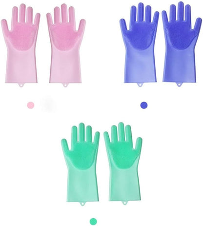 AquaGrip™ Gants de Nettoyage Silicone Multifonction